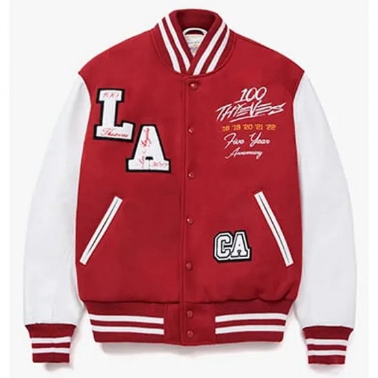 100 Thieves 5-Year Varsity Jacket