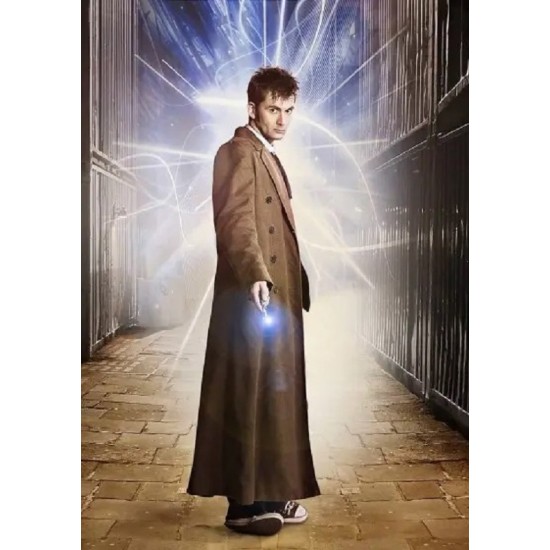 10th Doctor Brown Trench Coat