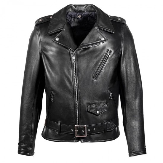 1950s Motorcycle Black Leather Jacket