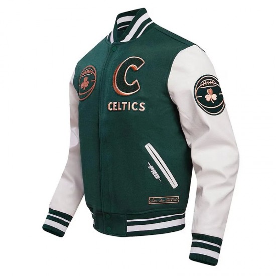 2023 24 Boston Celtics City Edition Varsity Jacket