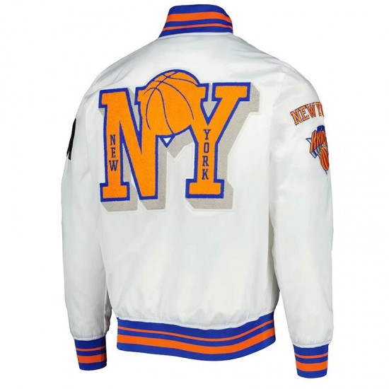 2x Finals Champions Mash Up New York Knicks White Jacket