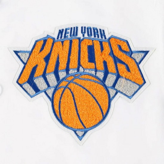 2x Finals Champions Mash Up New York Knicks White Jacket