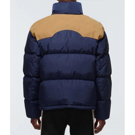 8 Moncler Palm Angels Kelsey Down blue Jacket