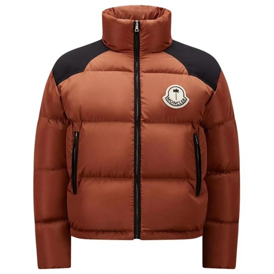 8 Moncler Palm Angels Kelsey Down brown Jacket