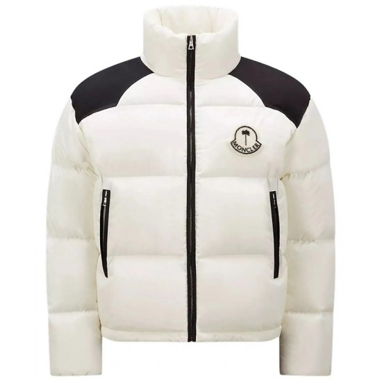 8 Moncler Palm Angels Kelsey Down white Jacket