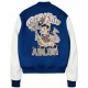 Off White AC Milan Blue Bomber Varsity Jacket