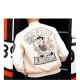 Off White AC Milan Off White Varsity Bomber Jacket