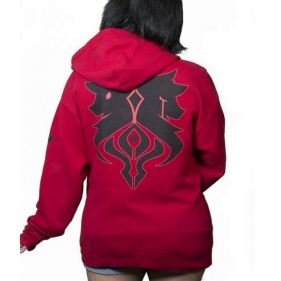 Aaron Lycan Aphmau Fleece Red Hoodie