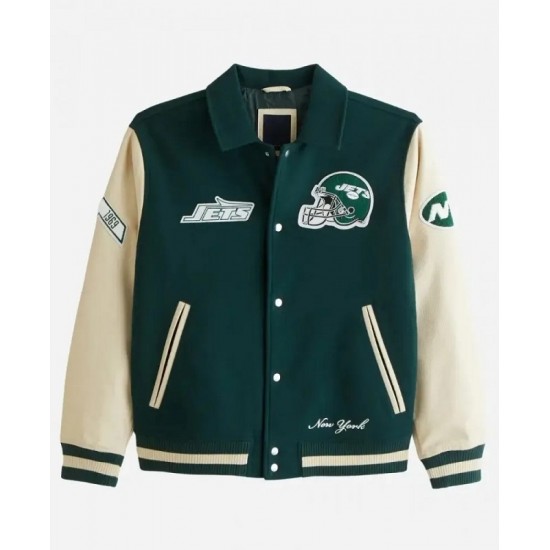 Abercrombie New York Jets Varsity Jacket