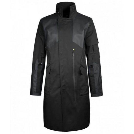 Adam Jensen Deus Ex Nylon Black Coat