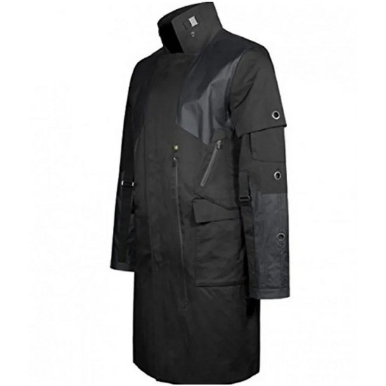 Adam Jensen Deus Ex Nylon Black Coat