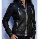 Affliction Black Premium Divergent Women’s Biker Leather Jacket