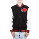 Akatsuki Black and White Varsity Jacket