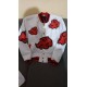 Akatsuki White Pattern Naruto Varsity Jacket