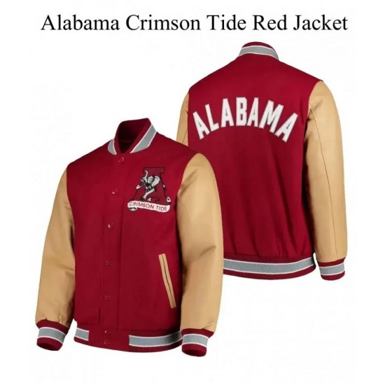 Alabama Crimson Tide Red Varsity Jacket