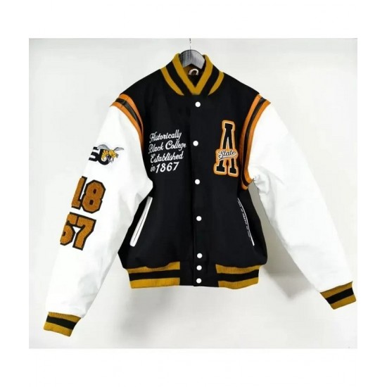 Alabama State University Black Varsity Jacket