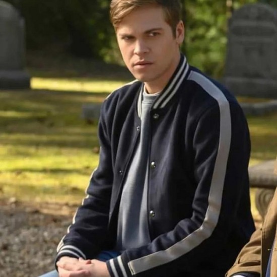 Alexander Calvert Supernatural Season 15 Bomber Jacket