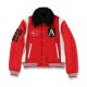 Amiri Always on Point Red Wool Varsity Jacket