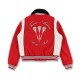 Amiri Always on Point Red Wool Varsity Jacket