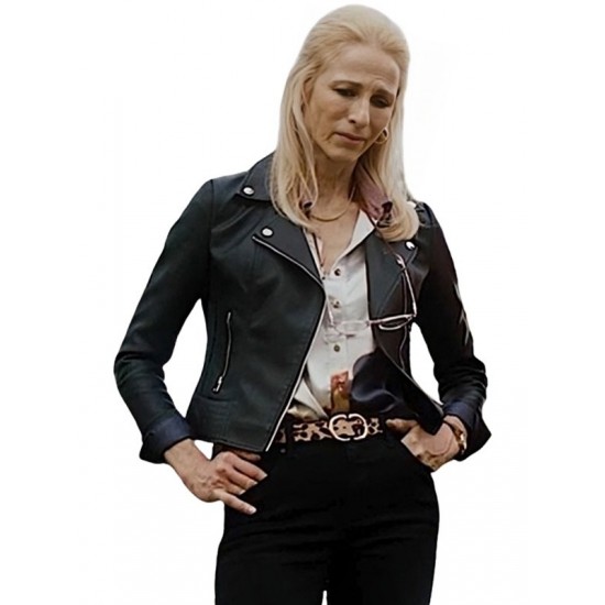 Angie Milliken The Red 2024 Black Biker Jacket