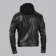 Arrow Oliver Queen Leather Hoodie Jacket