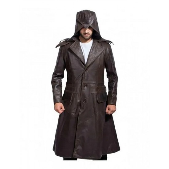 Assassin’s Creed Syndicate Jacob Leather Trench Coat Costume