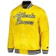 Atlanta Braves Gold Cross Bronx Fashion Varsity Satin Jacket