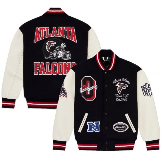 Atlanta Falcons Black Varsity Jacket