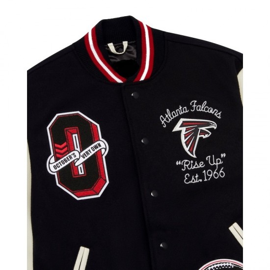 Atlanta Falcons Black Varsity Jacket