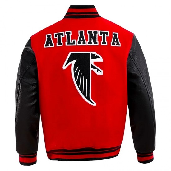 Atlanta Falcons Retro Classic Rib Wool Varsity Jacket