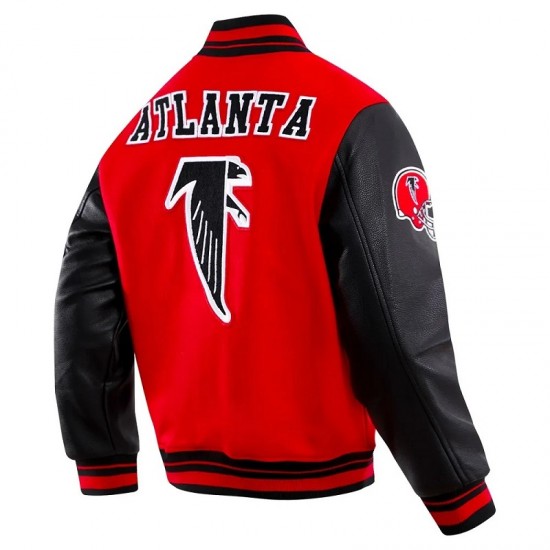 Atlanta Falcons Retro Classic Rib Wool Varsity Jacket