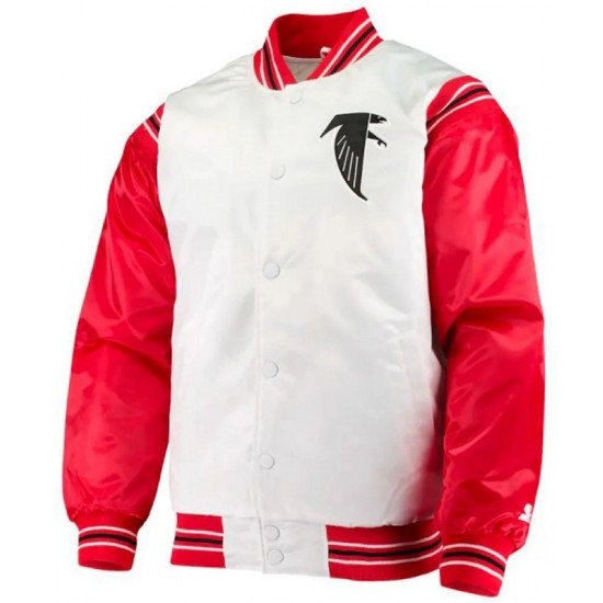 Atlanta Falcons Starter Red and White Jacket