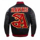 Atlanta Hawks Mash Up Logo Wool Varsity Jacket