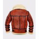 Aviator Sheepskin Men’s B6 Bomber Shearling Leather Jacket