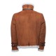 Aviator bomber Suede shearling jacket