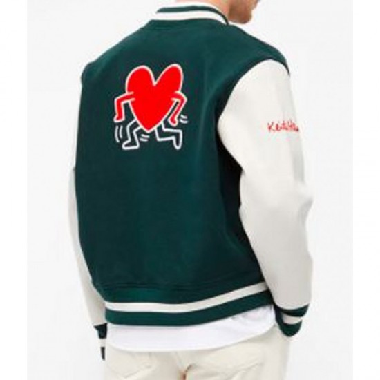 Axel Arigato Keith Haring Green Varsity Jacket