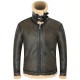 B-3 Leather Sheepskin Shearling Jacket