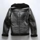 B3 Winter Leather Coat Mens Genuine Cow Skin Real Fur Shearling Brown And Black Leather Jacket Mens