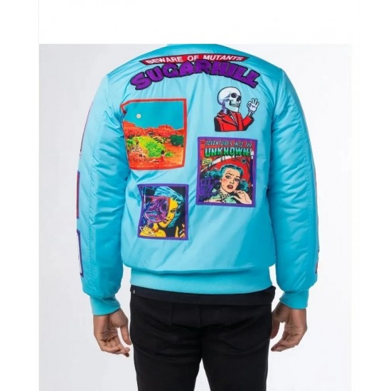 Baby Blue Mutant Bomber Jacket