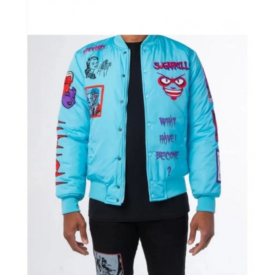 Baby Blue Mutant Bomber Jacket