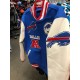 BUFFALO BILLS MENS NFL Mash Up Mens ROYAL BLUE Varsity Jacket