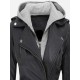 Bagheria Womens Black Hooded Leather Jacket