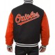 Baltimore Orioles Orange with Black Wool Varsity Jacket