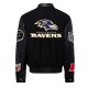 Baltimore Ravens Black Biker Varsity Jacket