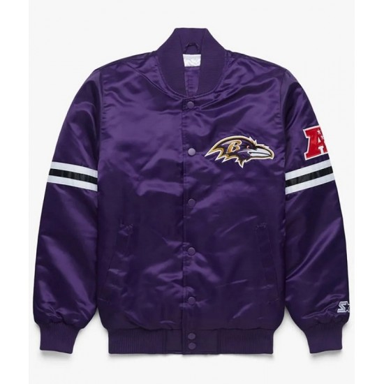 Baltimore Ravens Purple Satin Jacket