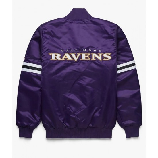 Baltimore Ravens Purple Satin Jacket