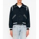 Bare Knuckles Western Varsity Wool Black Jacket