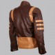 Biker Brown Wolverine Vintage Leather Jacket