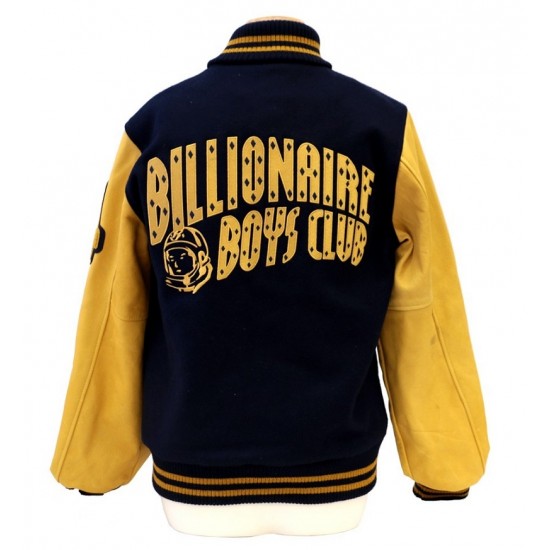 Billionaire Boys Club Blue And Yellow Varsity Jacket
