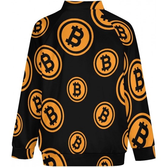 Bitcoin Logo Bomber Jacket